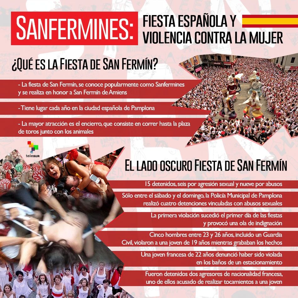 Violencia sexual en la Fiesta de San Fermín en España