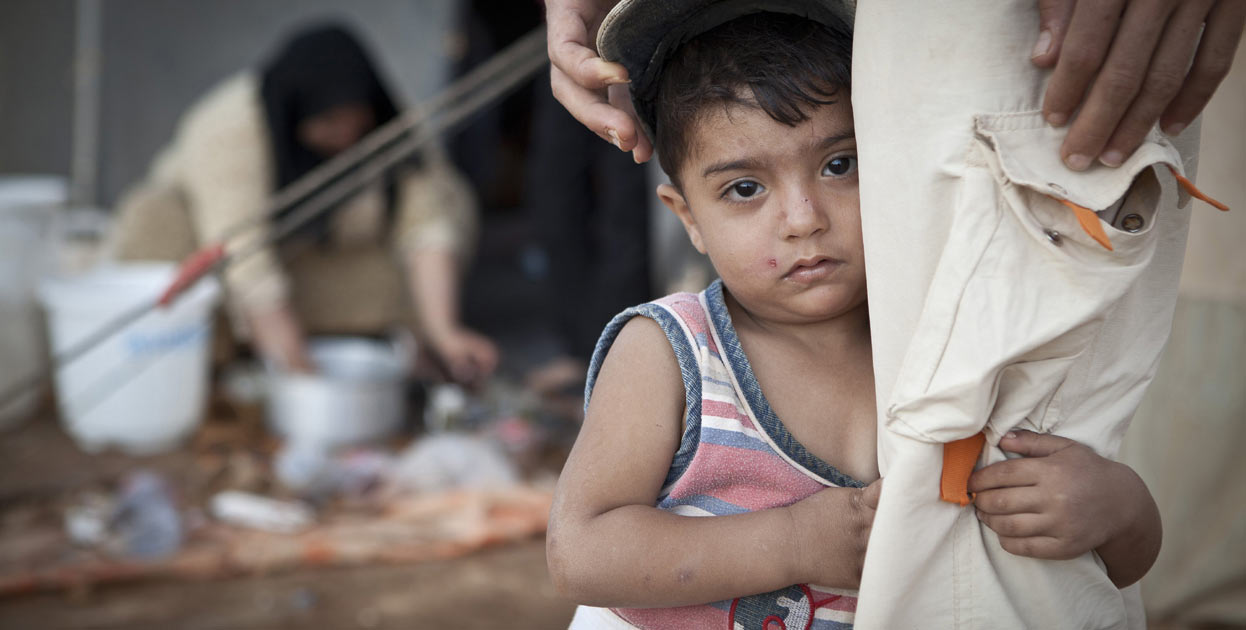 Miles de niños sirios se han refugiado en países vecinos para huir del conflicto interno.