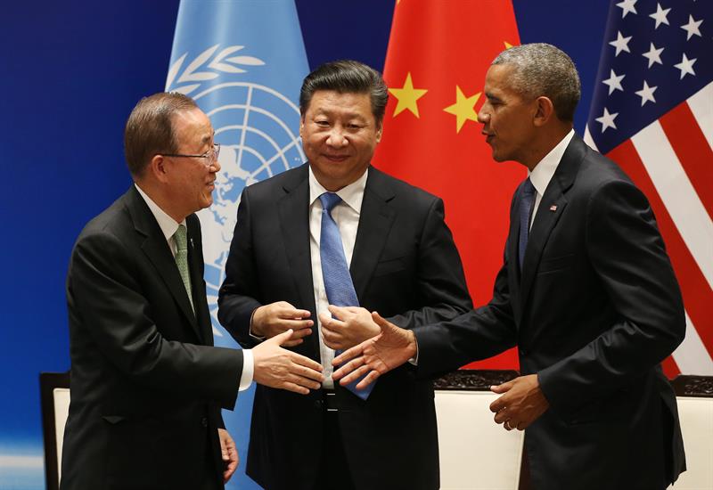 La lucha contra el cambio climático es uno de los pocos puntos en los que China y EE.UU. parecen estar de acuerdo.