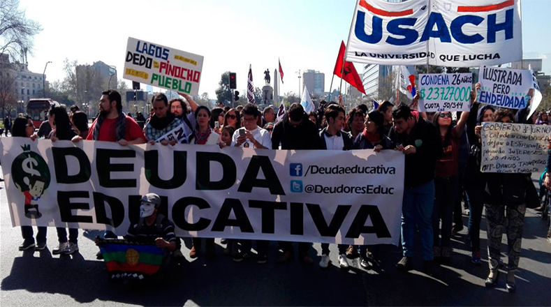 En opinión del vocero de "Deuda Educativa", Juan Pablo Rojas, el rol de la Confech es que se organicen las protestas y  los temas”. 