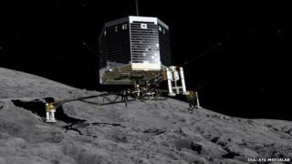 El descubrimiento del módulo espacial permite a los científicos estudiar las características de la estructura interna del cometa.