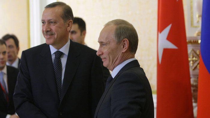 Putin y Erdogan acordaron coordinar los esfuerzos para arreglar la crisis siria.