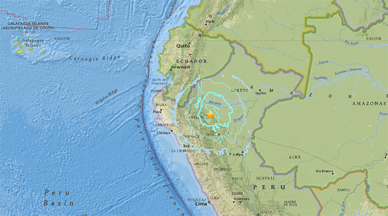 Usuarios han reportado que el sismo se sintió en el sur de Ecuador.