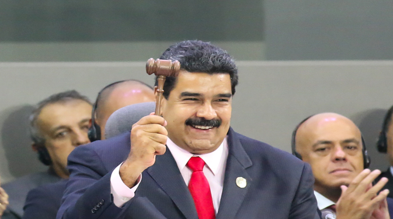 El dignatario venezolano aseguró que este mando "será usado con firmeza y lealtad para la causa de nuestros pueblos". Las riendas de este organismo la mantendrá por los próximos tres años, hasta 2019. 