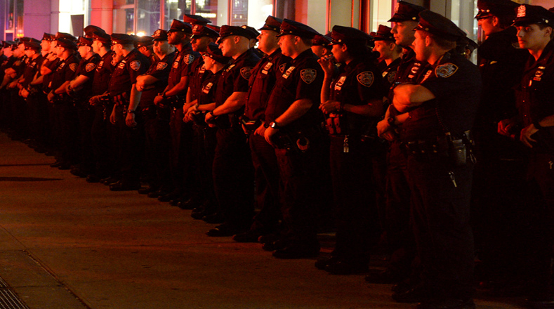 La Policía de Nueva York (NYPD por su sigla en inglés) se desplegó para reforzar la seguridad.