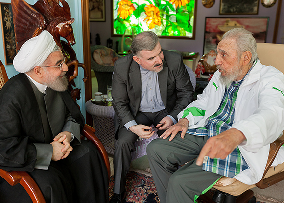 Fidel Castro recibió a Hassan Rouhani, presidente de la República Islámica de Irán.