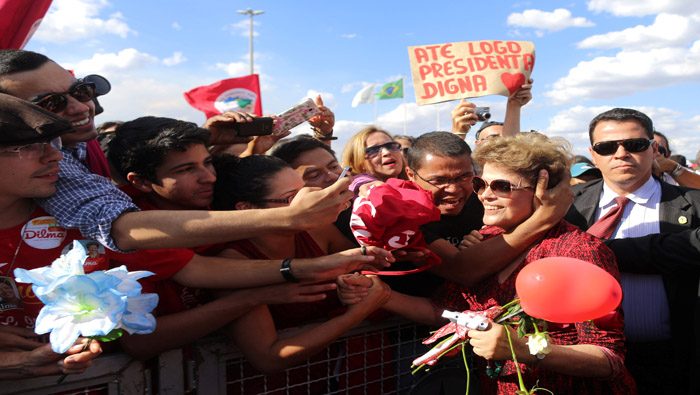 Rousseff expresó su apoyo a Jandira Feghali, candidata a la alcaldía de Río de Janeiro.