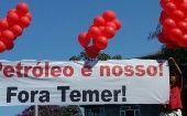 ¡¡¡ Fuera Temer !!! reclaman también los petroleros brasileños.