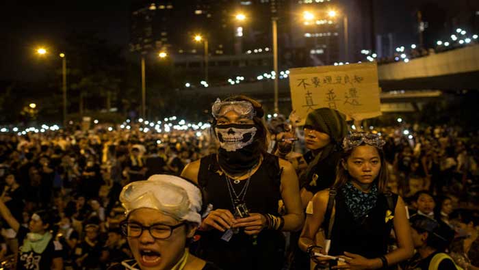 El jefe del gobierno de Hong Kong, Leung Chun-ying, exigió el cese inmediato a las manifestaciones (nytimes)