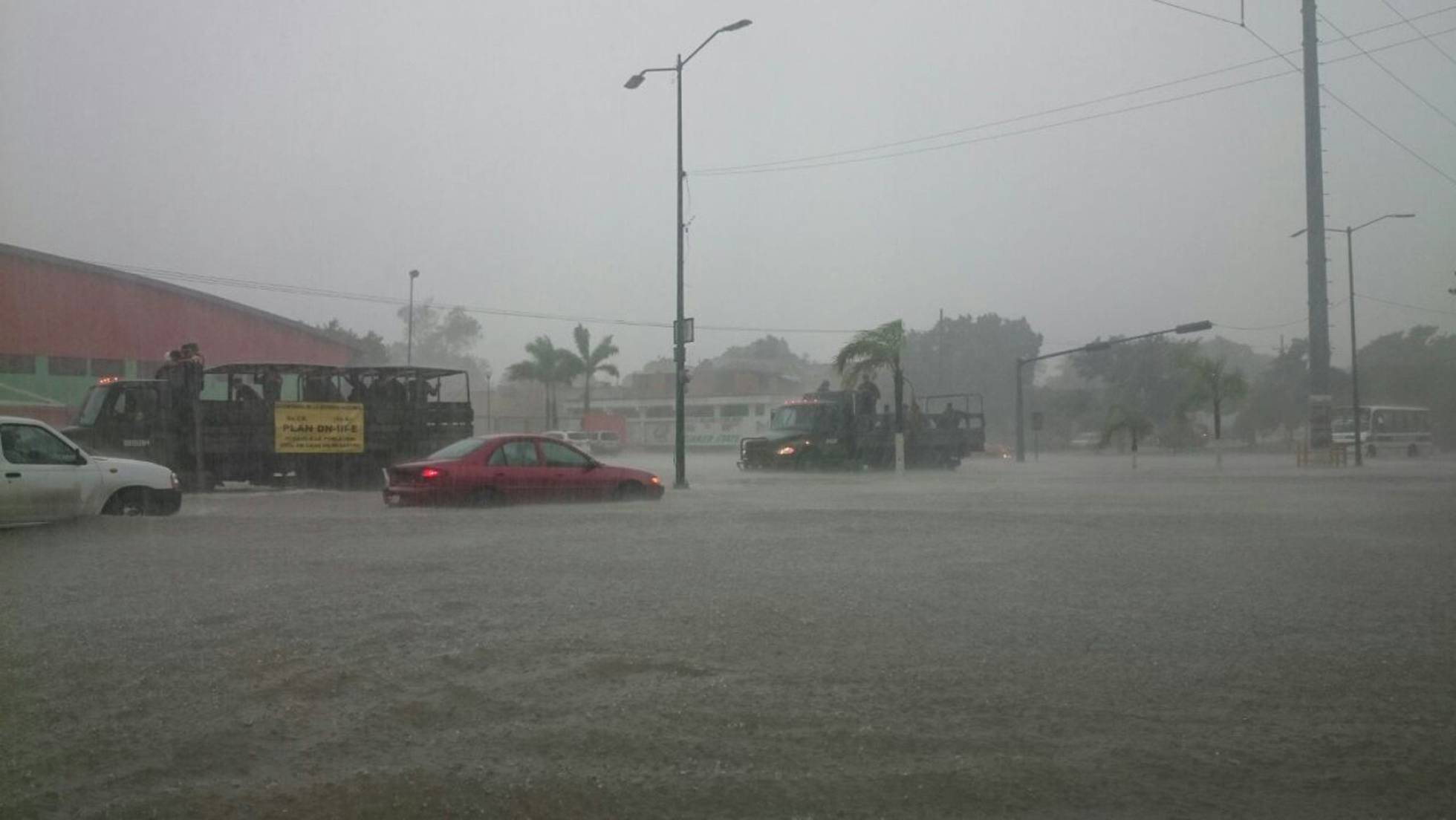 Inundaciones en varias ciudades de México por las intensas lluvias.