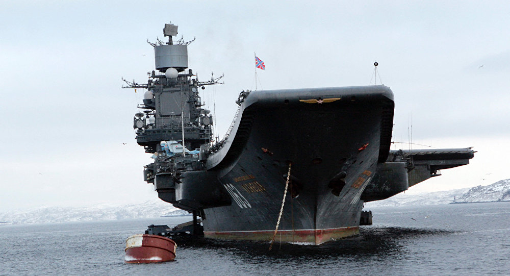 La agrupación está compuesta por las grandes fragatas antisubmarinas Severomorsk y Vitseadmiral Kulakov.