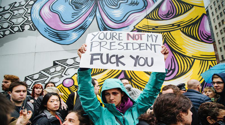 Protestas contra Trump tras ser electo presidente de EE.UU.