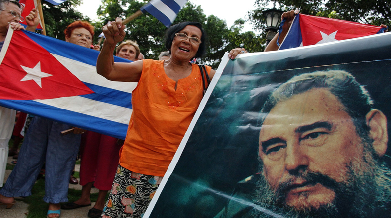 En vida, Fidel siempre contó con el respaldo de la mayoría del pueblo cubano.