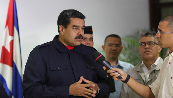 El presidente Maduro ofreció declaraciones desde La Habana.