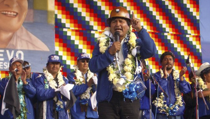 Evo Morales lleva una década al frente del gobierno