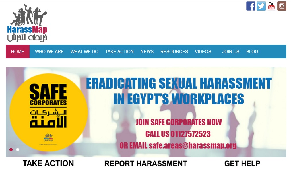 La plataforma web HarassMap promueve iniciativas para combatir la violencia de género en Egipto.