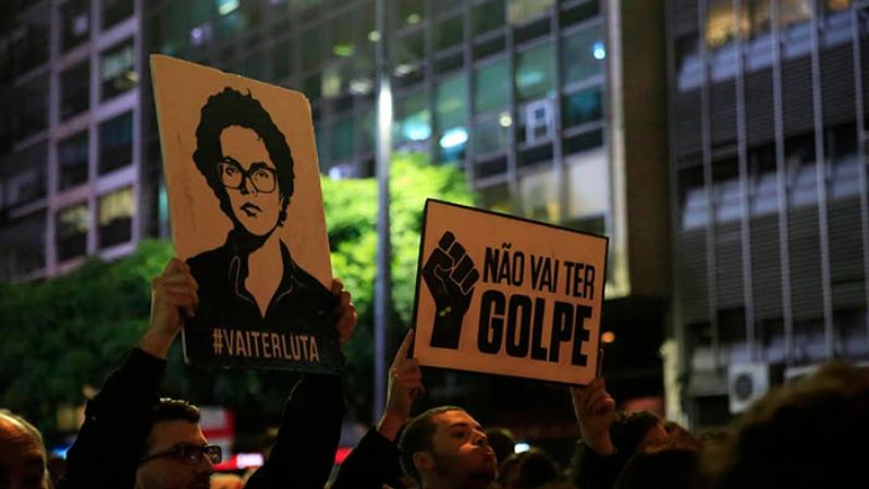 Numerosas movilizaciones en respaldo a la presidenta Dilma Rousseff se llevaron a cabo en Brasil.