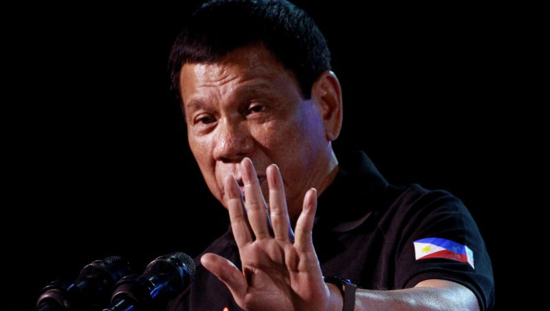 El jefe de Estado filipino reiteró su 