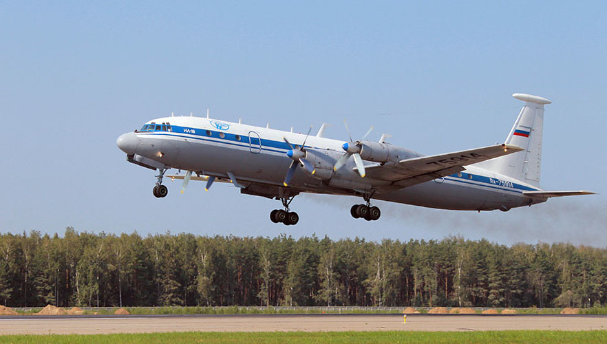 El avión en cuestión, pertenece al Ministerio de Defensa de Rusia.