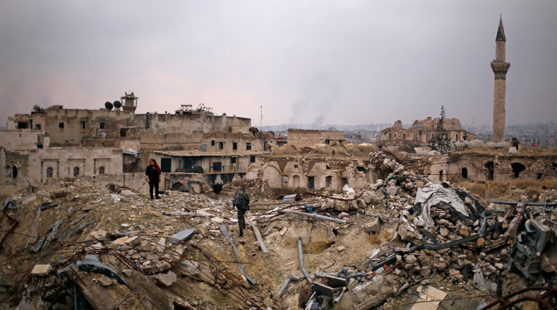La ciudad de Alepo muestra las heridas de la guerra en Siria