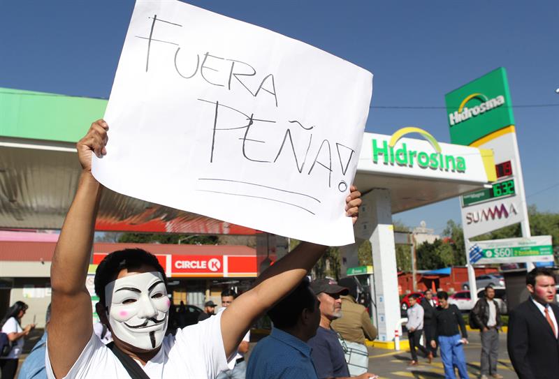 Protestas en México por gasolinazo y contra la gestión del presidente Enrique Peña Niweto
