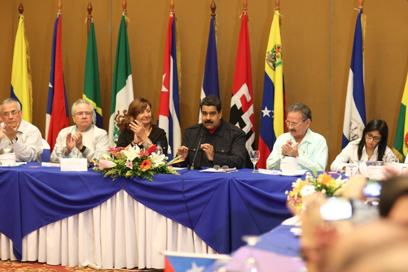 Maduro participa en reunión del Comité Ejecutivo del Foro de Sao Paulo en Managuas.