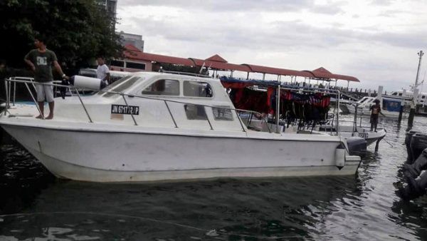 El barco partió desde Kota Kinabalu, capital de la provincia de Sabah.