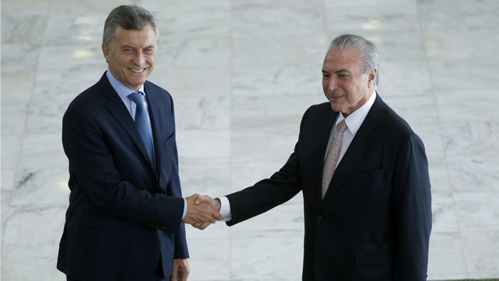 Macri y Temer profundizaran las relaciones comerciales entre ambas naciones