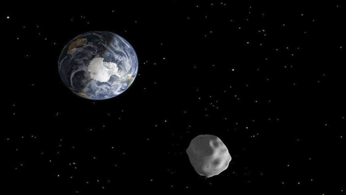 El asteroide pasó cerca de la Tierra a principios de febrero.
