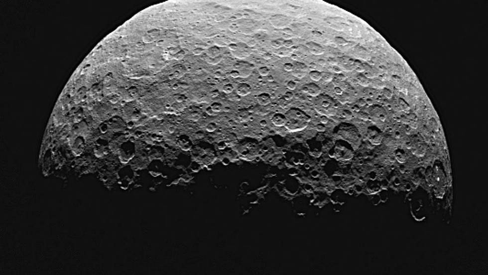 Imagen de Ceres tomada por la sonda 'Dawn'.