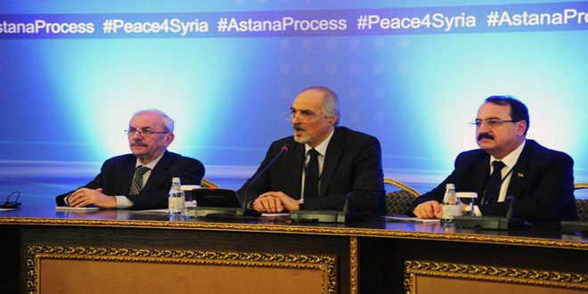 Delegación siria en Astaná.