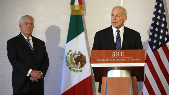 El secretario mexicano de Relaciones Exteriores, Luis Videgaray, reconoció que existe preocupación e irritación por políticas estadounidenses.