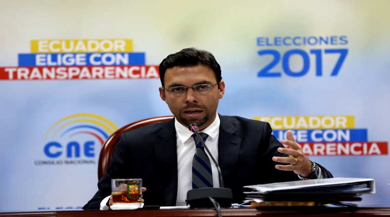 El CNE ecuatoriano garantiza el proceso electoral junto al acompañamiento internacional acreditado en el país.