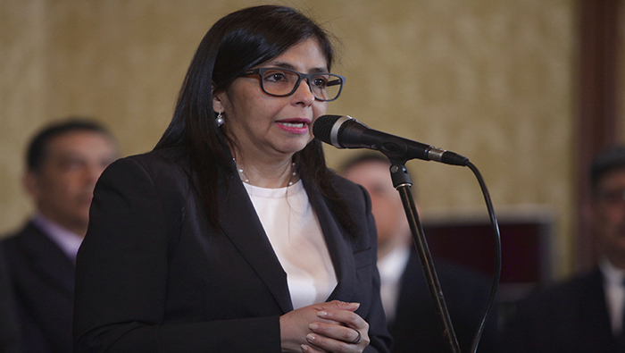Delcy Rodríguez calificó de inadmisible el informe injerencista de Almagro.