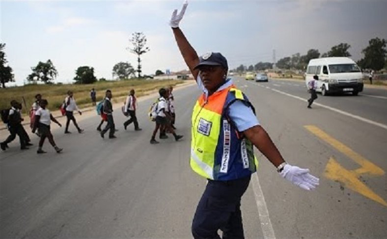 Una singular policía en las calles de Sudáfrica.