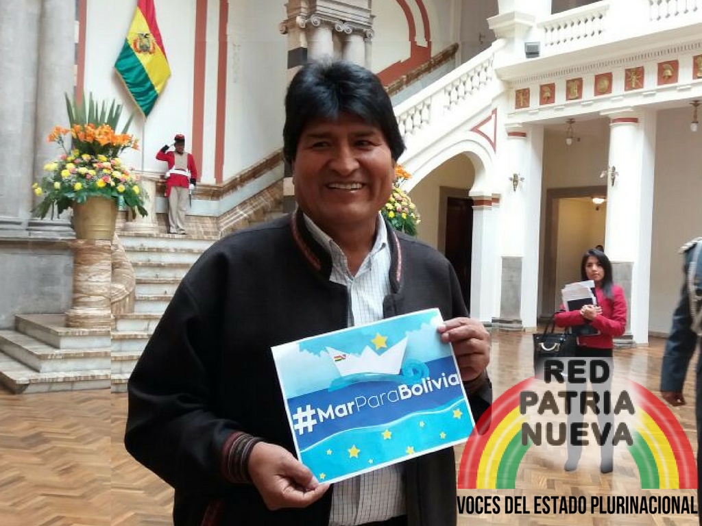 El presidente Evo Morales se sumó la campaña en Twitter.