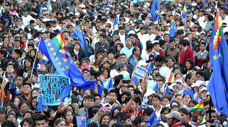 El presidente Evo Morales llamó al pueblo boliviano a mantenerse unido en torno a la demanda marítima. 