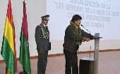 El presidente boliviano lamentó no poder estar en la entrega de obras sociales en el país. 