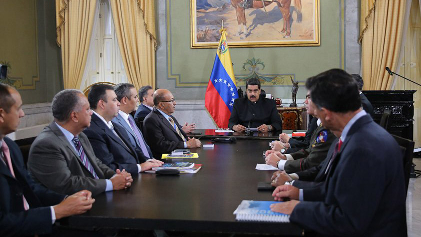 Maduro encabezó el Consejo desde el Palacio de Miraflores.
