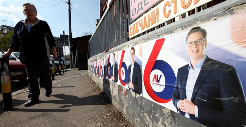 Vucic deberá ganar más del 50 por ciento de los votos y así evitar un segunda vuelta.