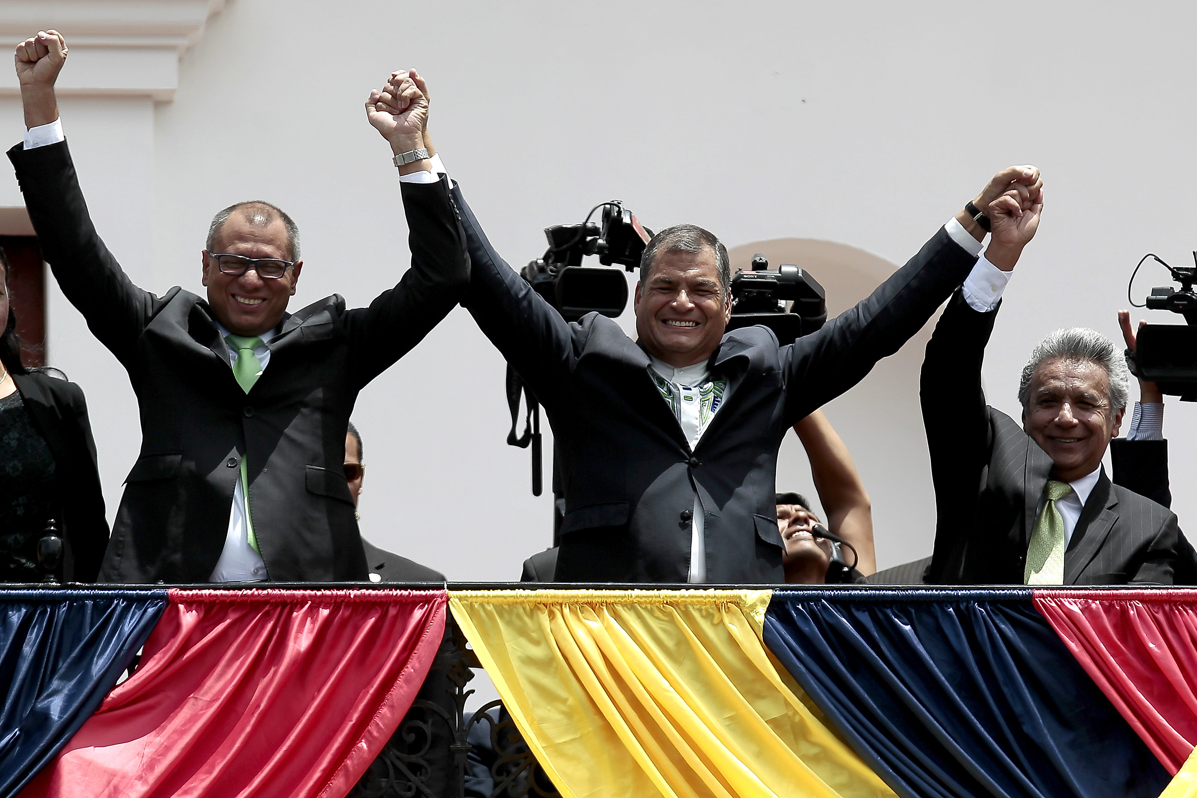 El abanderado de Alianza PAIS lideró la votación en las elecciones de este domingo en Ecuador.