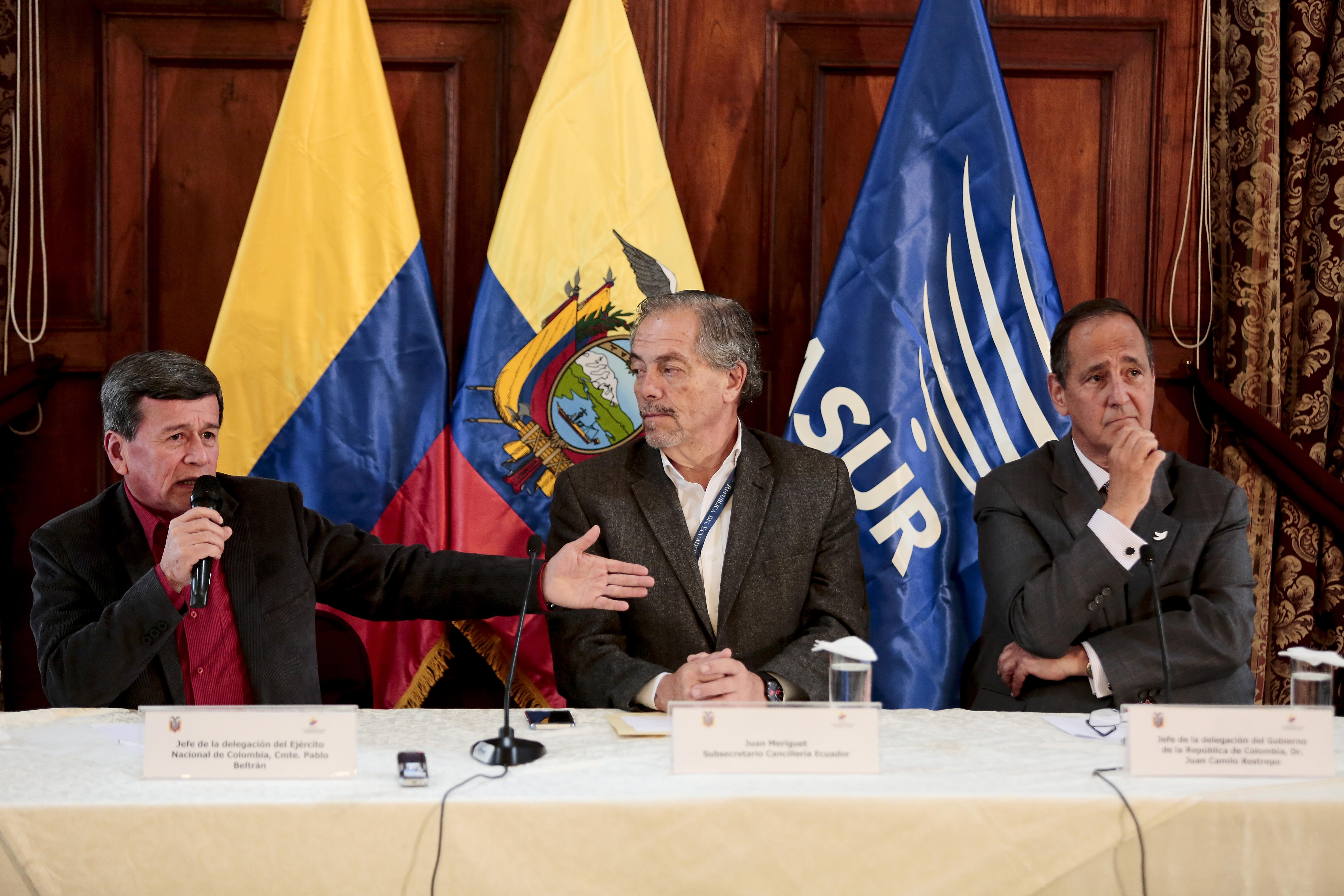 Los diálogos se reanudarán el 3 de mayo, indicó el jefe negociador del Gobierno colombiano, Juan Camilo Restrepo.
