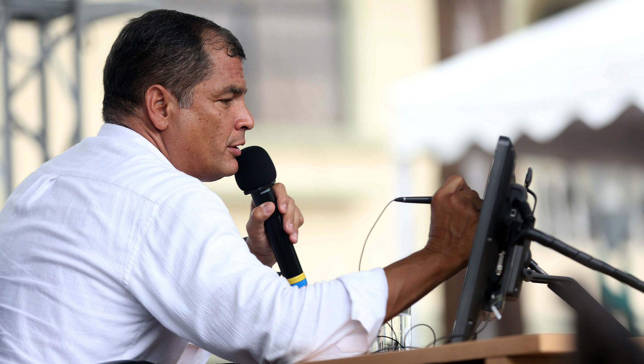 El presidente ecuatoriano detalló el crecimiento económico del país.