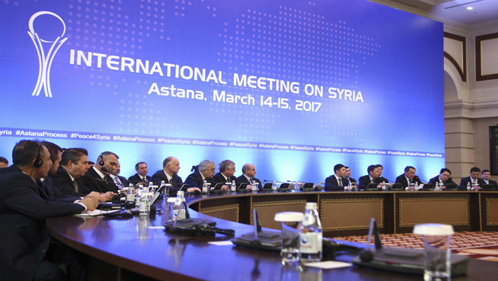 La tercera ronda de negociaciones sobre Siria en Astaná en marzo pasado.