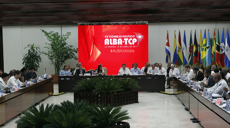 El canciller de Cuba, Bruno Rodríguez, dio la bienvenida a el XV Consejo Político de la Alianza Bolivariana de los pueblos de Nuestra América (ALBA-TCP) en La Habana.