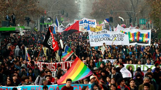 Movimiento estudiantil de Chile vuelve a las calles.
