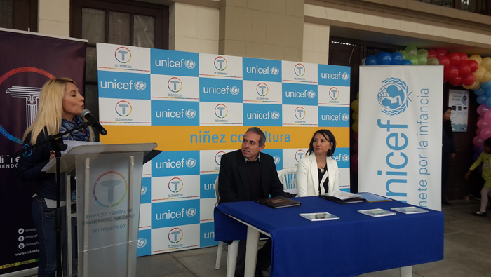 Unicef y la empresa del Estado boliviano 