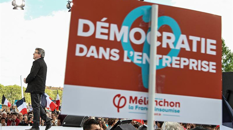 Los franceses aspiran a un nuevo giro en la democracia del país de llegar a la presidencia el candidato de la izquierda, Jean-Luc Mélenchon