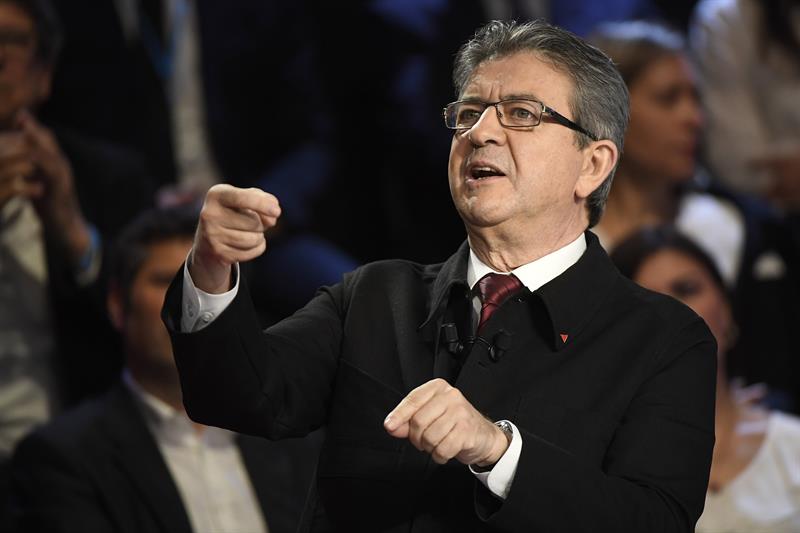 El candidato presidencial Jean-Luc Mélenchon.