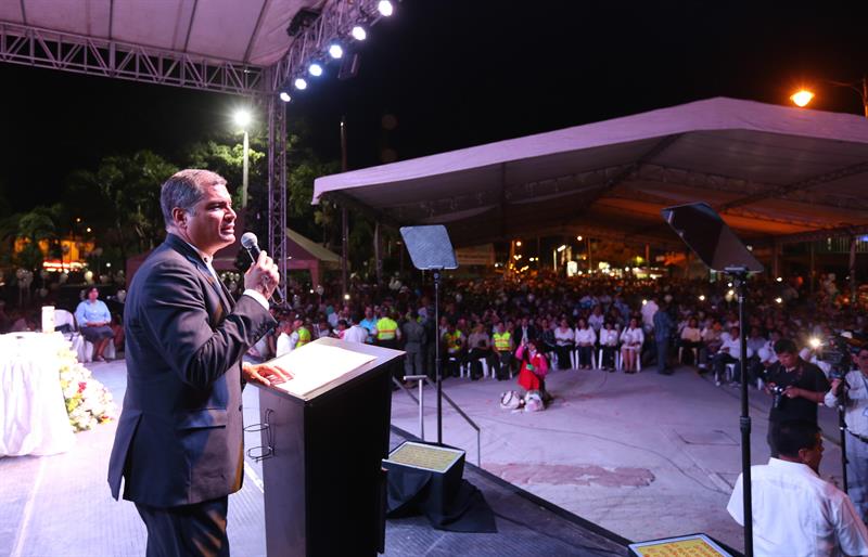 Rafael Correa hace un nuevo llamado en defensa de la democracia ecuatoriana.